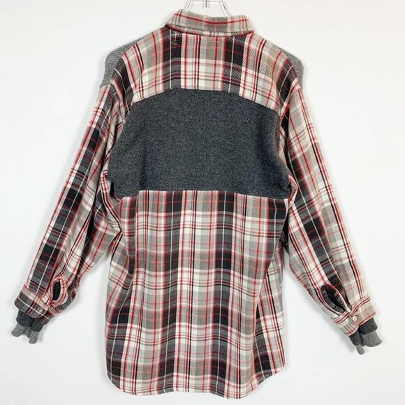 DRx Romanelli Vintage Mens Size XL Joyce Plaid and Sweater Shacket Jacket Shirt - Picture 7 of 9